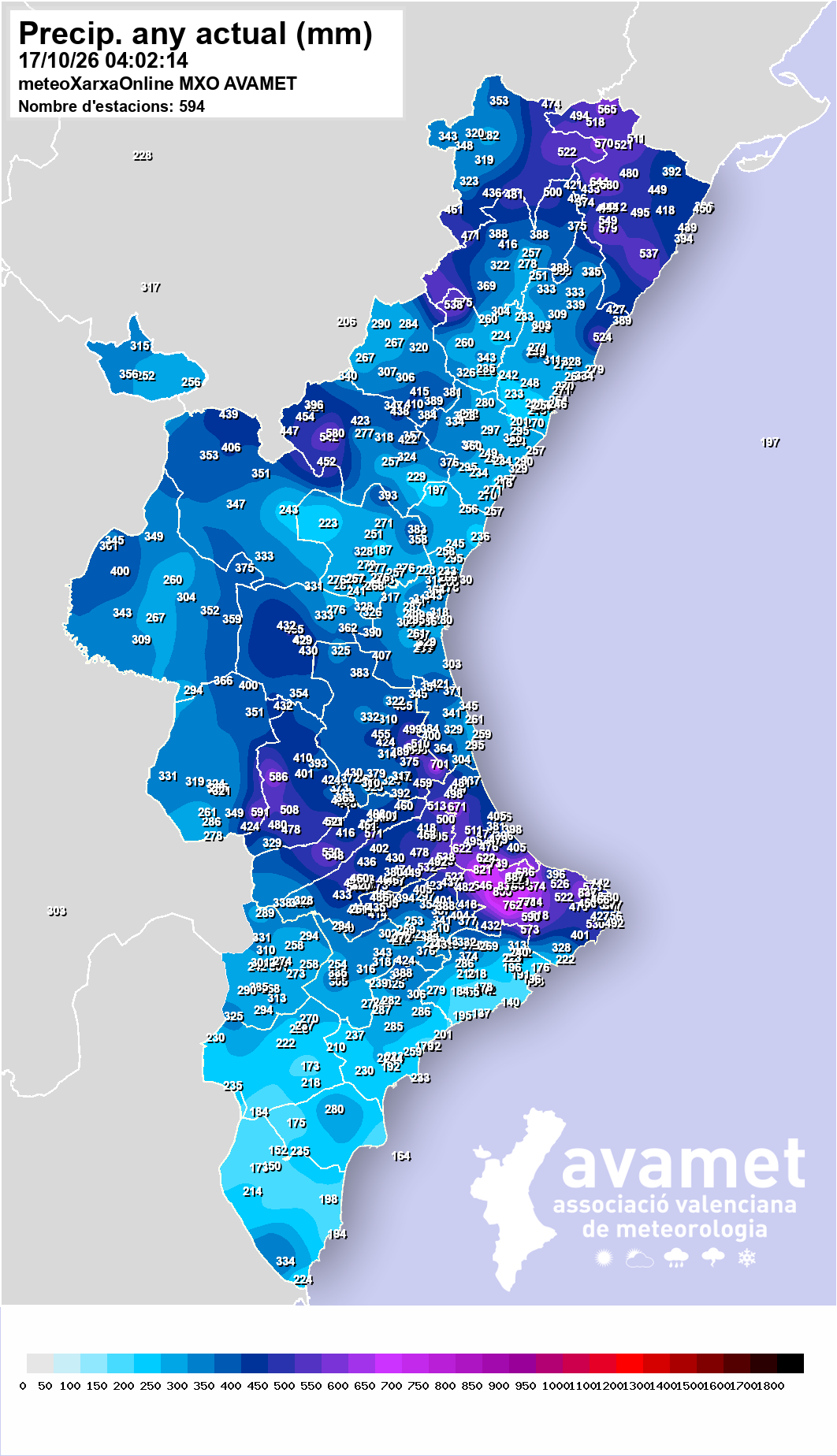 Precipitació de l'any